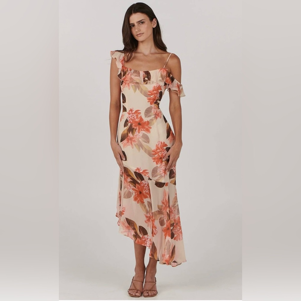 Charlie‎ Holiday/Anthropology Rustic Floral Midi Dress